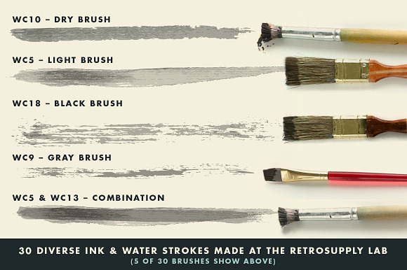 InkWash | Vector Ink Watercolors in Photoshop Brushes - product preview 1