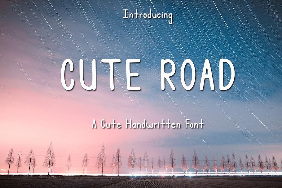 Cute Road - Handwritten Font in Sans-Serif Fonts - product preview 8