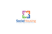 Social Housing Logo Template