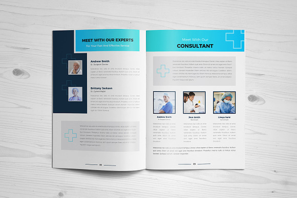 Medical/Hospital Brochure - 16 pages in Brochure Templates - product preview 1