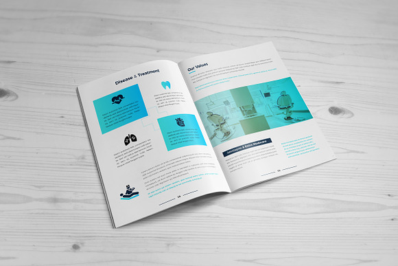 Medical/Hospital Brochure - 16 pages in Brochure Templates - product preview 5