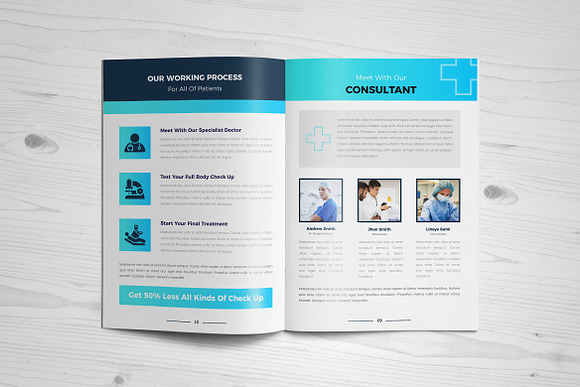 Medical/Hospital Brochure - 16 pages in Brochure Templates - product preview 7