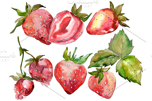 Strawberry Marmolada watercolor png