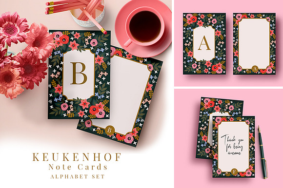 Keukenhof Note Cards in Card Templates - product preview 5