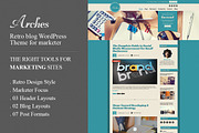 Arches Retro Blog Marketing WP Theme