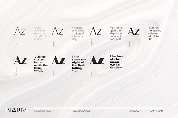 Ravensara Sans | 7 fonts in Professional Fonts - product preview 2