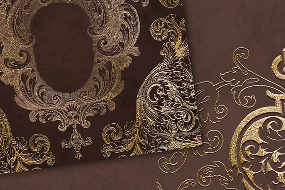 Old Gold Digital Paper in Textures - product preview 1