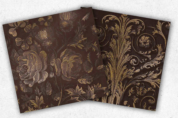 Old Gold Digital Paper in Textures - product preview 4