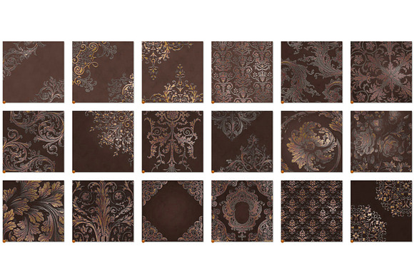 Old Gold Digital Paper in Textures - product preview 5