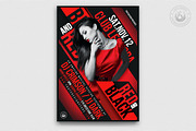 Black and Red Party Flyer Template