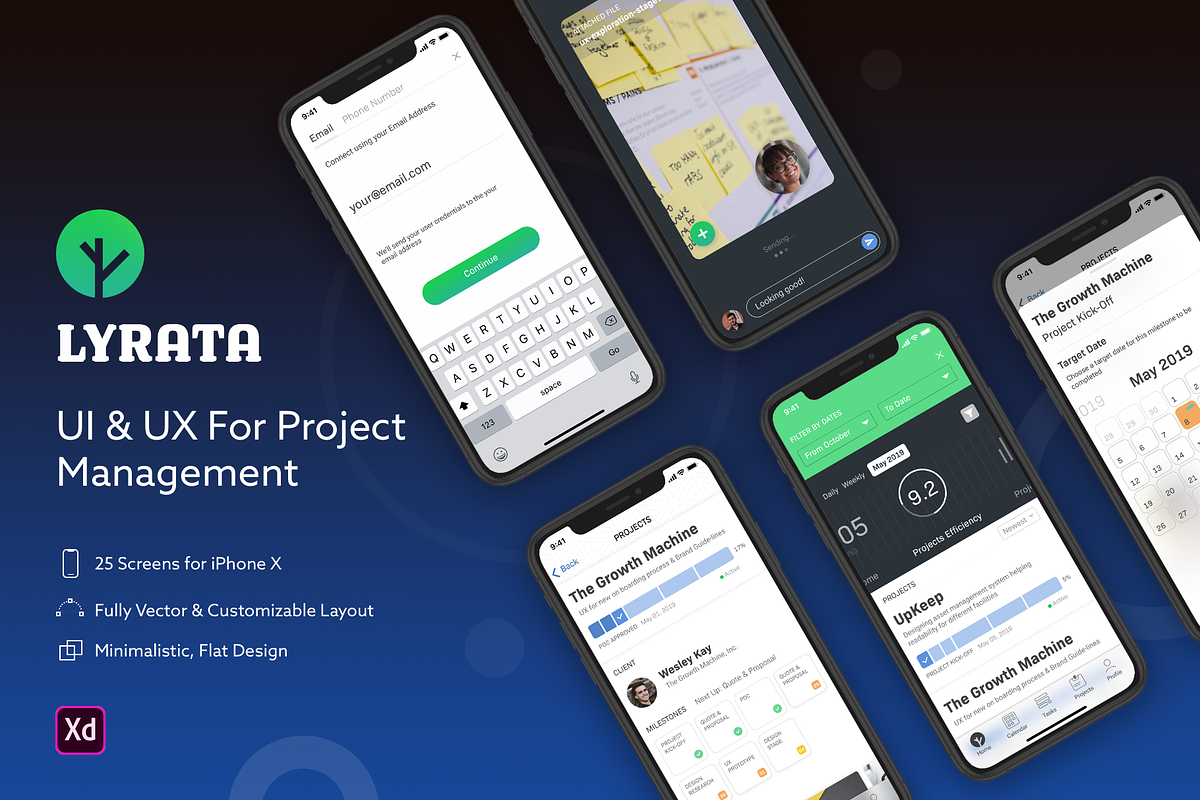 Lyrata - Project Management UI in UI Kits and Libraries - product preview 8