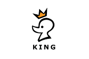 Duck King Logo Template