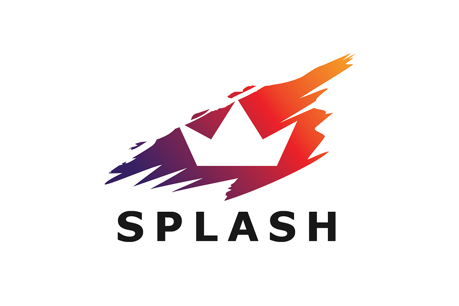 Splash Crown Logo Template in Logo Templates - product preview 8