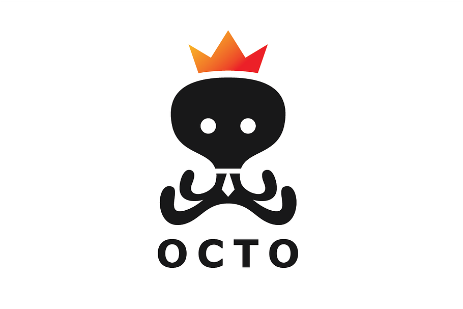 Octopus King Logo Template in Logo Templates - product preview 8