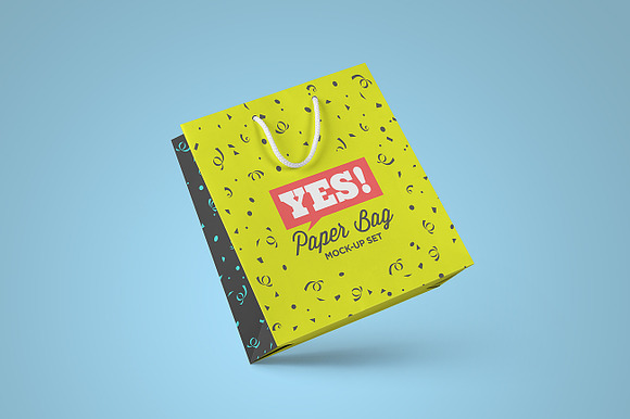 Square Paper Bag Mock-Up Vol.2 in Product Mockups - product preview 1