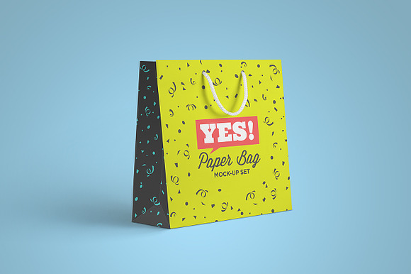Square Paper Bag Mock-Up Vol.2 in Product Mockups - product preview 2