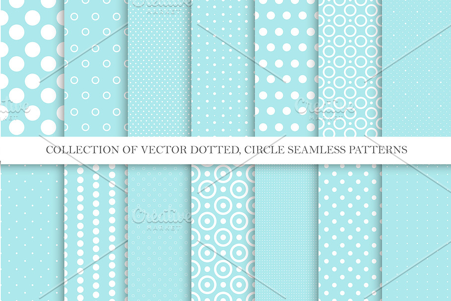Dotted seamless cute patterns