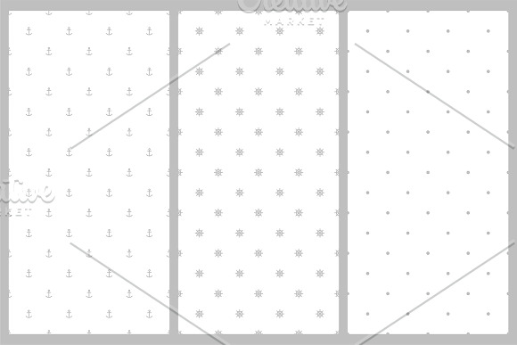 Cute seamless minimalistic patterns in Patterns - product preview 5