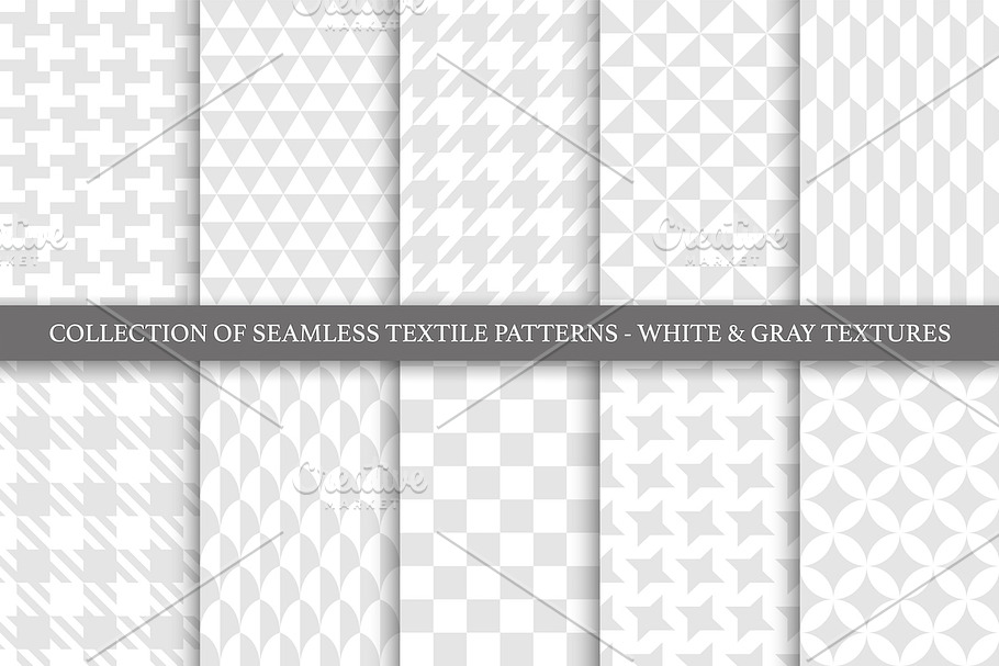 Geometric seamless textile patterns