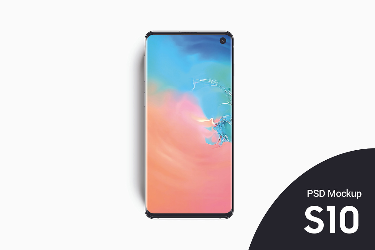 Samsung Galaxy S10 Mockup PSD in Mobile & Web Mockups - product preview 8
