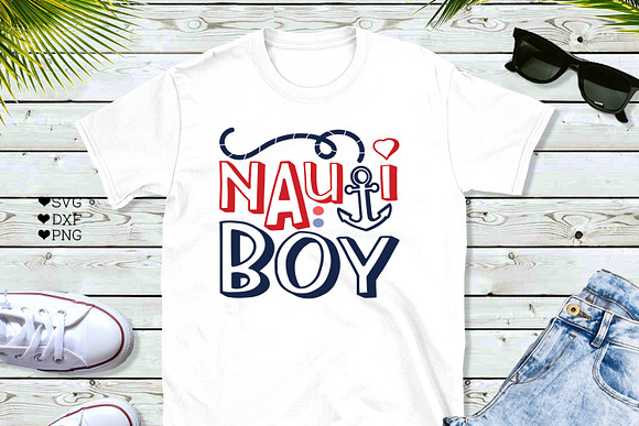 Nauti Boy Nauti Girl Cut File in Illustrations - product preview 1