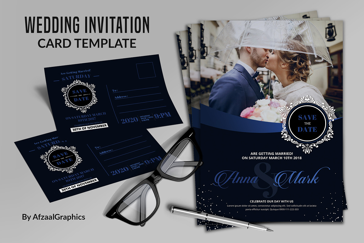 Wedding Invitation in Card Templates - product preview 8