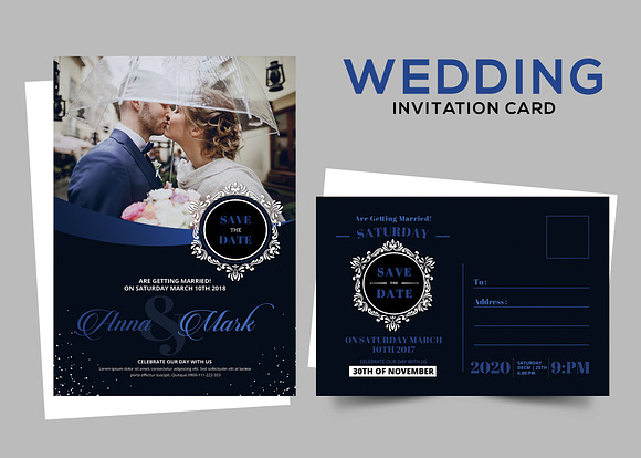Wedding Invitation in Card Templates - product preview 2