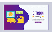 Mining Bitcoins. Modern concept of