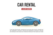 Car rental vector illustration