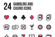 Gambling and casino icons