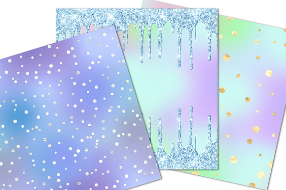 Rainbow Sparkle Party Backgrounds in Patterns - product preview 1