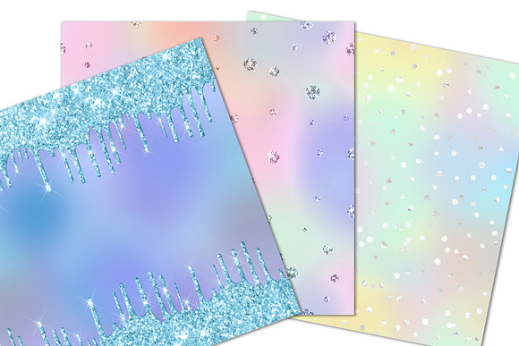 Rainbow Sparkle Party Backgrounds in Patterns - product preview 3