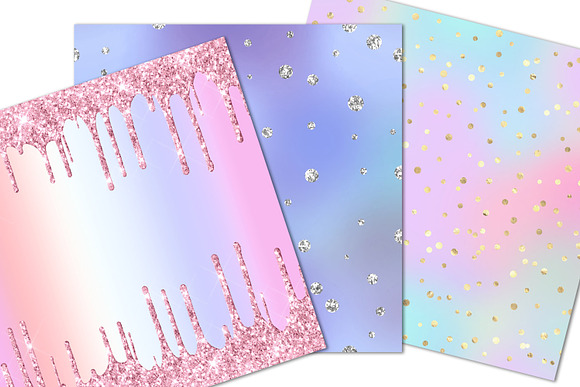 Rainbow Sparkle Party Backgrounds in Patterns - product preview 5
