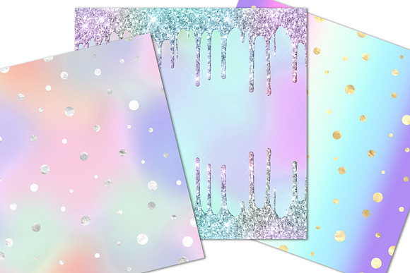 Rainbow Sparkle Party Backgrounds in Patterns - product preview 6