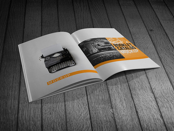 Booklet Catalog Mockup in Print Mockups - product preview 1