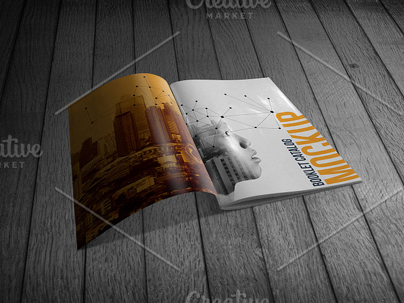 Booklet Catalog Mockup in Print Mockups - product preview 3