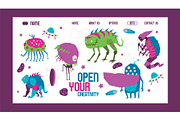 Open your creativity banner web