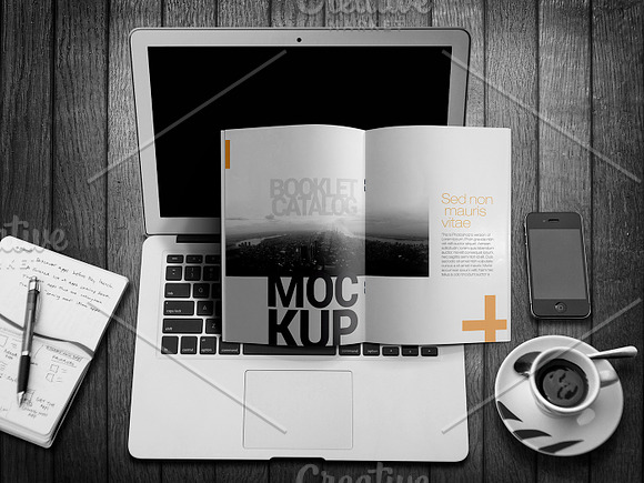 Booklet Catalog Mockup in Print Mockups - product preview 5
