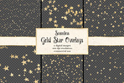 Seamless Gold Star Overlays