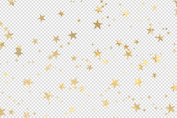 Seamless Gold Star Overlays in Patterns - product preview 2