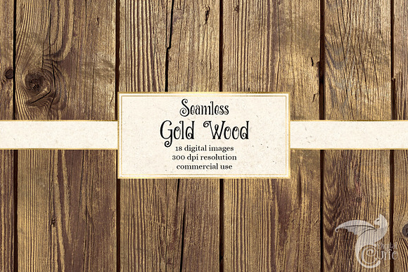 Seamless Gold Wood Textures in Textures - product preview 1