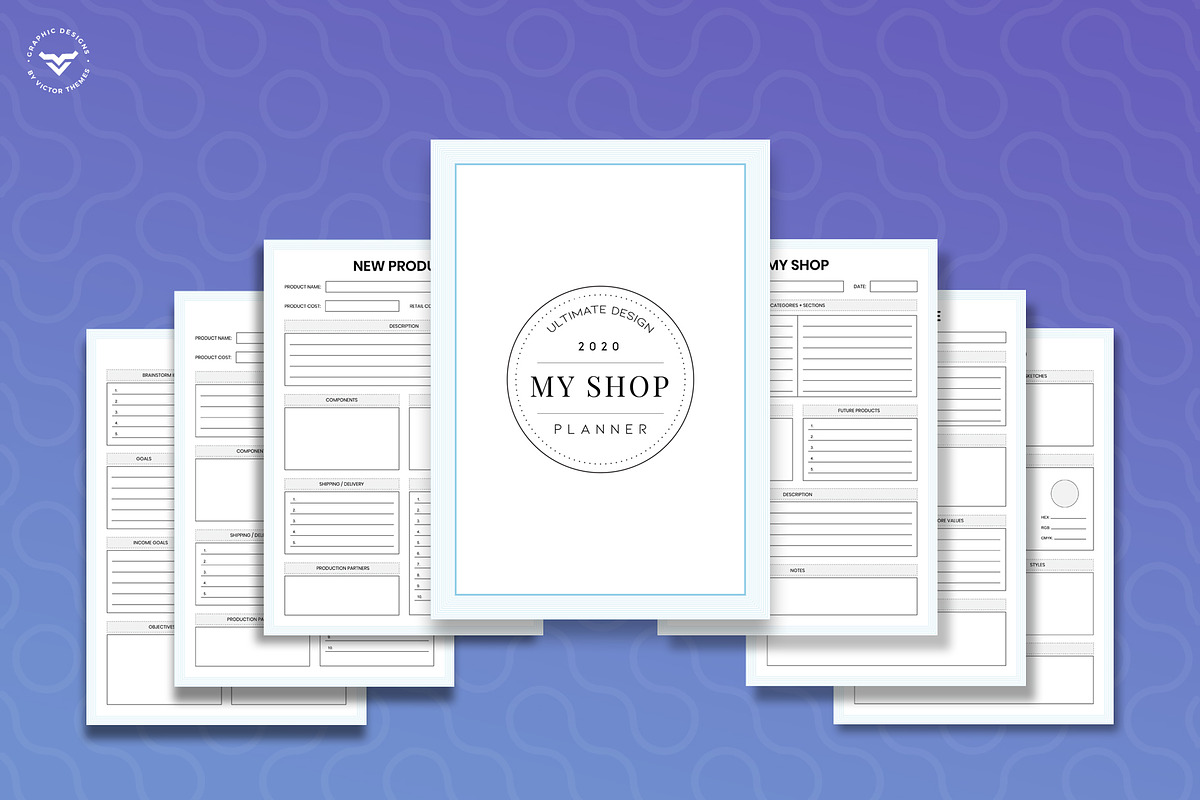 Shop Planner in Stationery Templates - product preview 8