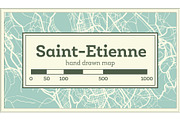 Saint-Etienne France City Map