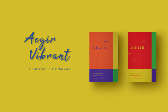 AEGIR Business Card in Business Card Templates - product preview 1