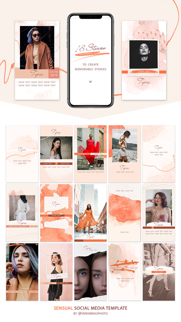 Sensual Instagram Posts and Stories in Instagram Templates - product preview 5