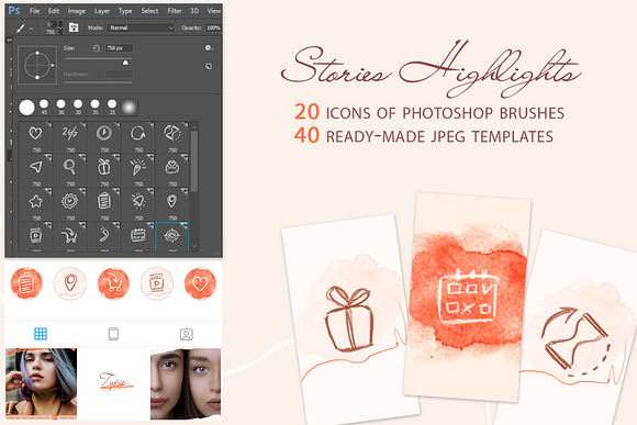 Sensual Instagram Posts and Stories in Instagram Templates - product preview 6