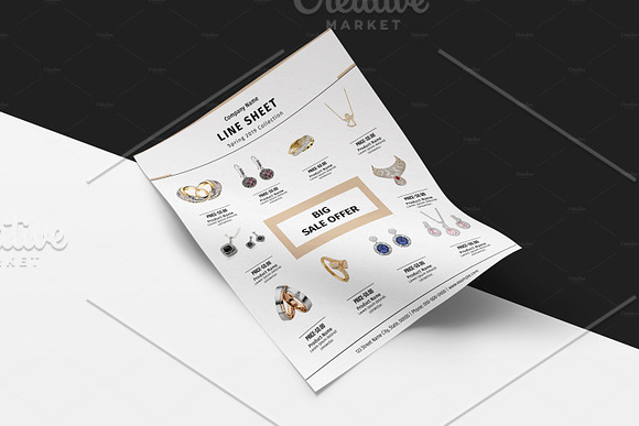Line Sheet V1048 in Flyer Templates - product preview 1