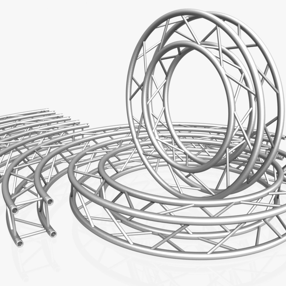 Circle Square Truss Collection in Electronics - product preview 12