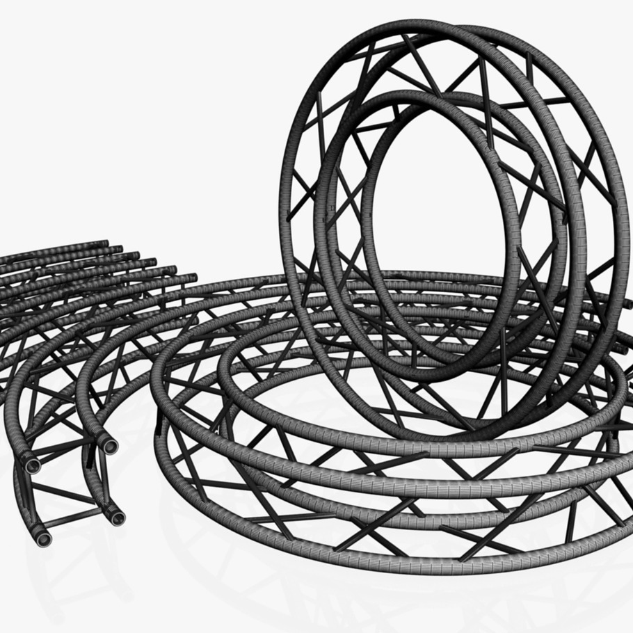 Circle Square Truss Collection in Electronics - product preview 13