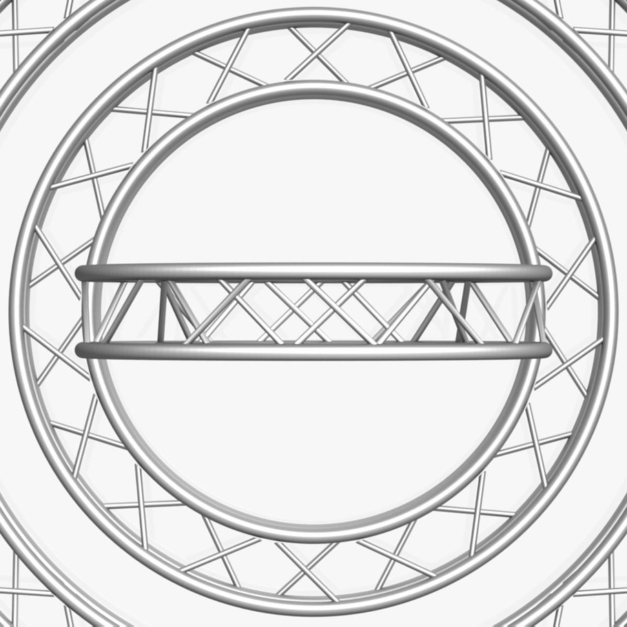 Circle Square Truss Collection in Electronics - product preview 26